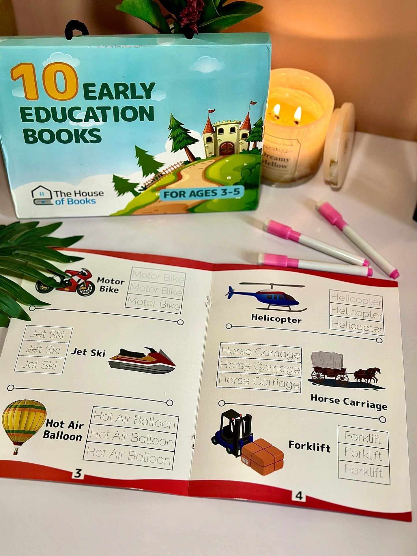 Write & Wipe Children Learning Book Set