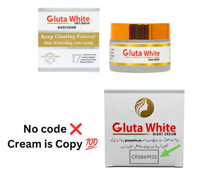 Gluta White Cream for Face Whitening & Brightening